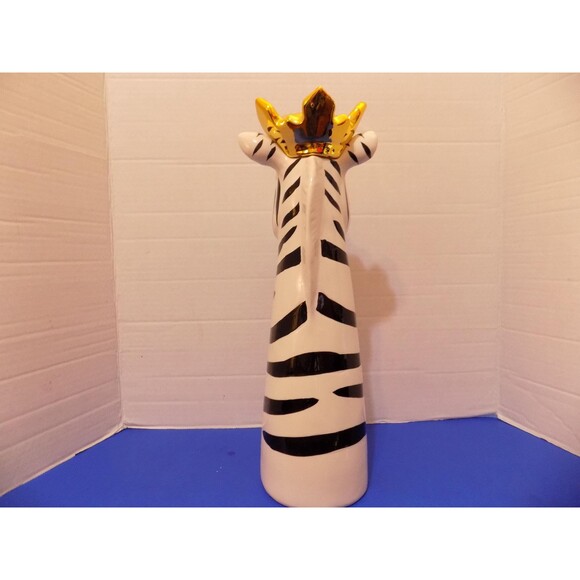 NEW Ceramic Zebra Vase Figurine Statue - Picture 4 of 6